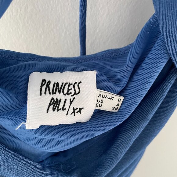 Princess Polly Chantel Mini Dress Blue - Picture 6 of 6